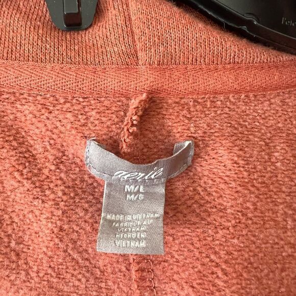 Aerie Hoodie Open Front Sweater Short sleeve Size M/L - Picture 8 of 8